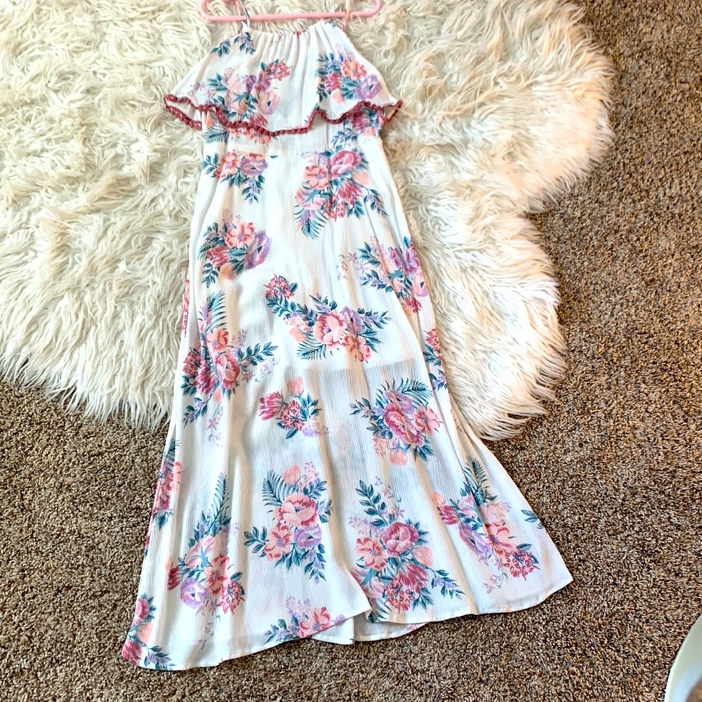 flower long dress